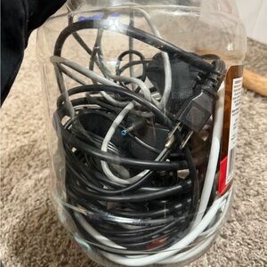 Mystery Cables in Clear Jar